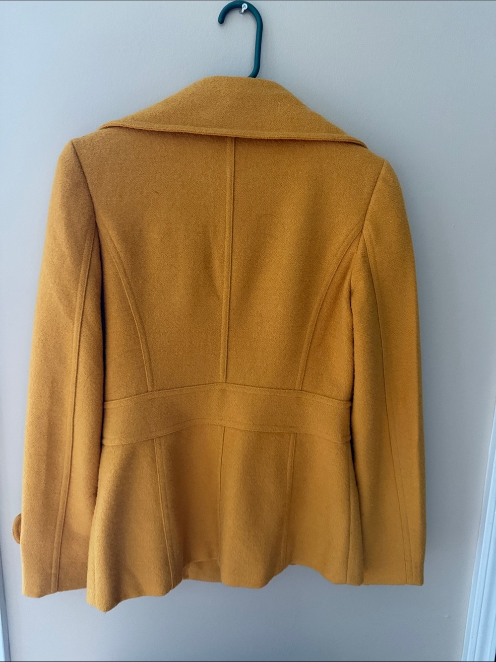 Forever 21 Mustard Yellow Peacoat with Black Buttons - Picture 5 of 5